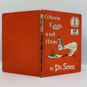 Vintage Green Eggs And Ham Dr Seuss Hardcover 1960 Book‎ Club Beginner Edition